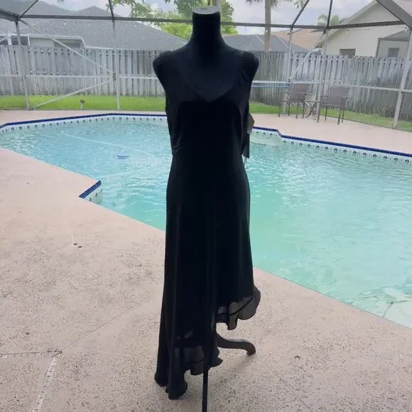 green emerald velvet dress Mikael Aghal Floral Pleated Chiffon Maxi Dress  MSA Haute Couture